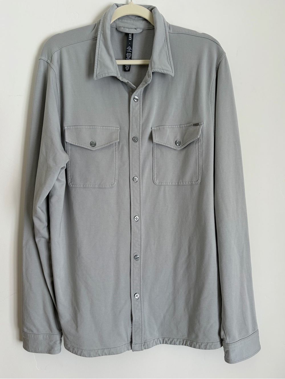 Vuori Boulevard Shirt Jacket Sky Grey - Size L